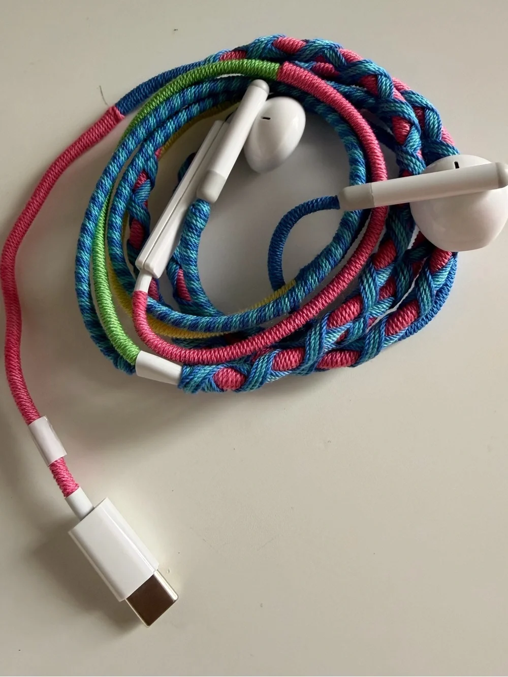 Thread Wrapped Wired In-Ear USB C Headphones